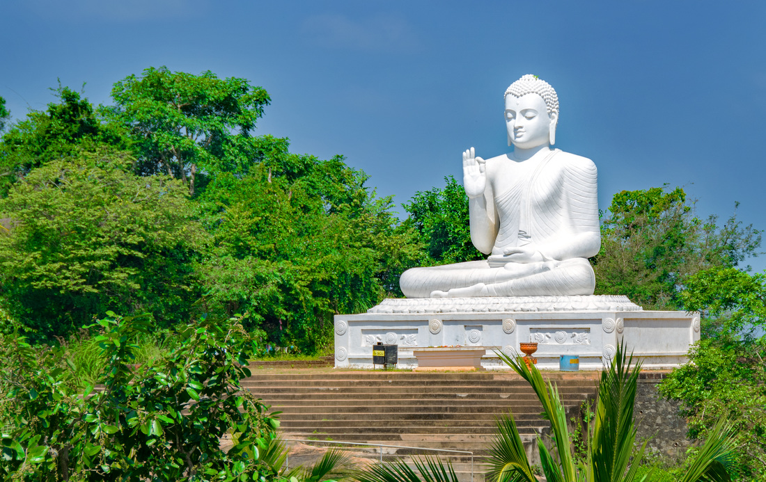 Buddha image, Mihintale Sri Lanka
