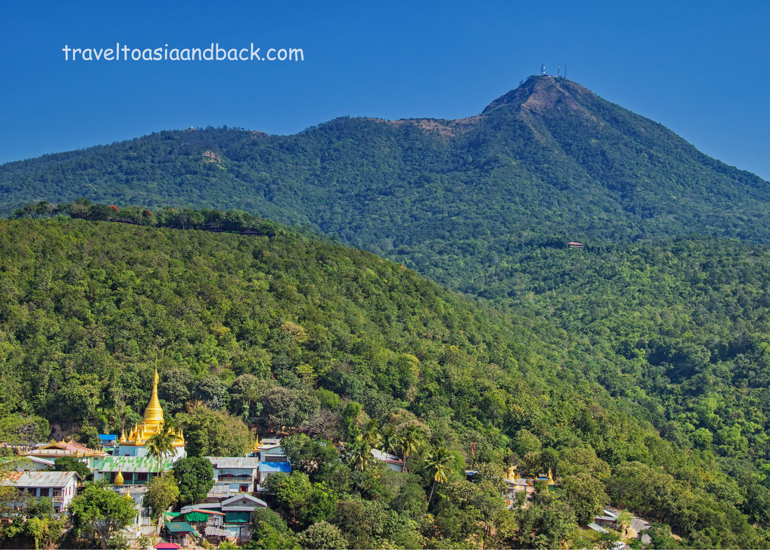 traveltoasiaandback.com - Mount Popa as seen from Taung Kalat, Mandalay Region, Myanmar