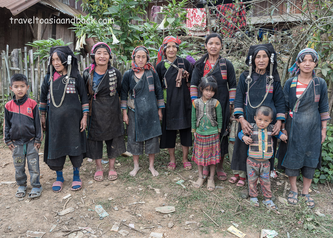 traveltoasiaandback.com - Akha Pixor women, Samakisai Village, Phongsaly Province, Laos