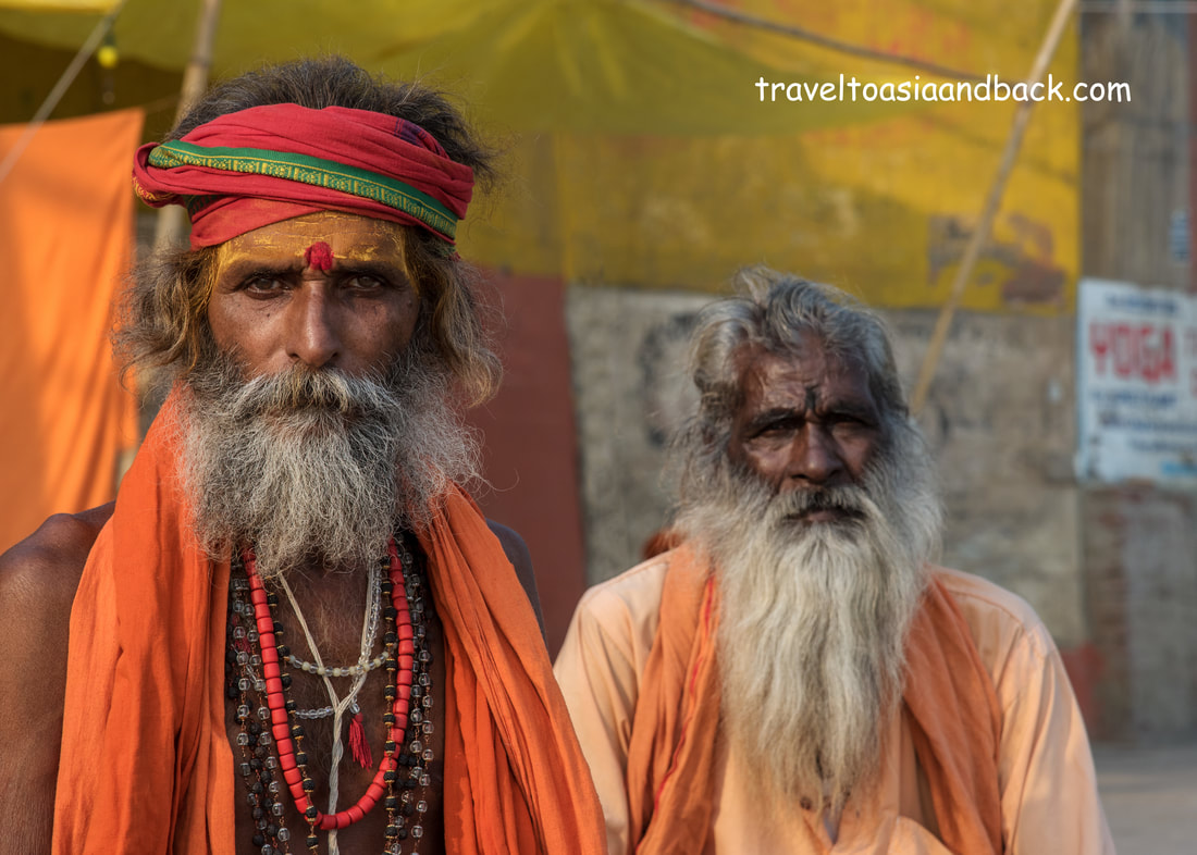 traveltoasiaandback.com - Sadu, or holy men, Varanasi, Uttar Pradesh, India