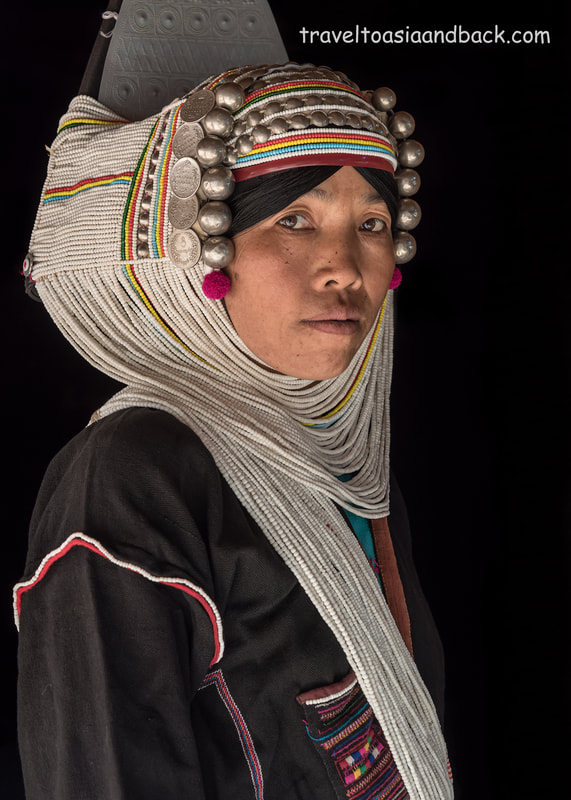 traveltoasiaandback.com - Akha Lomue (Lormee) costume, Hoplan, Keng Tung, Shan State, Myanmar
