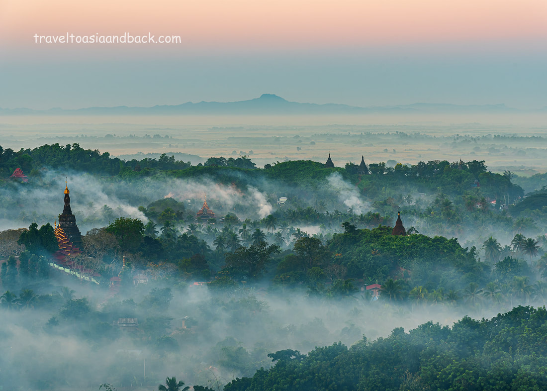 traveltoasiaandback.com - Sunrise over Mrauk-U, Rakhine State, Myanmar