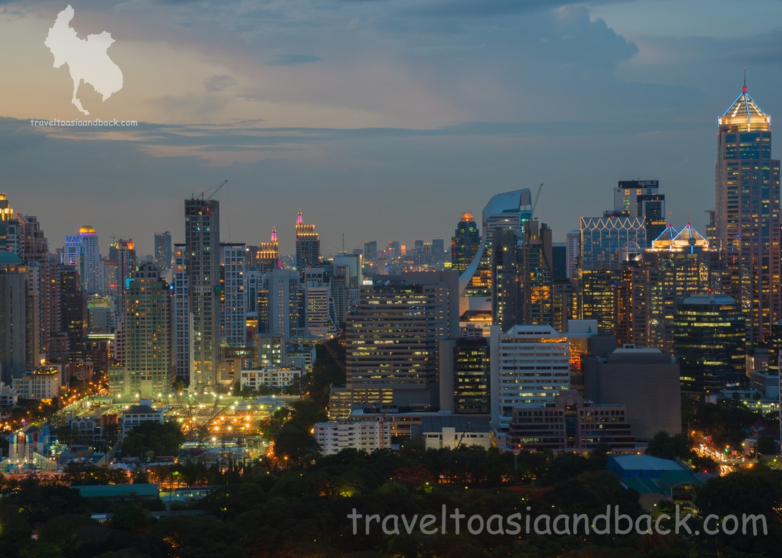 traveltoasiaandback.com -  Bangkok skyline, Bangkok, Thailand
