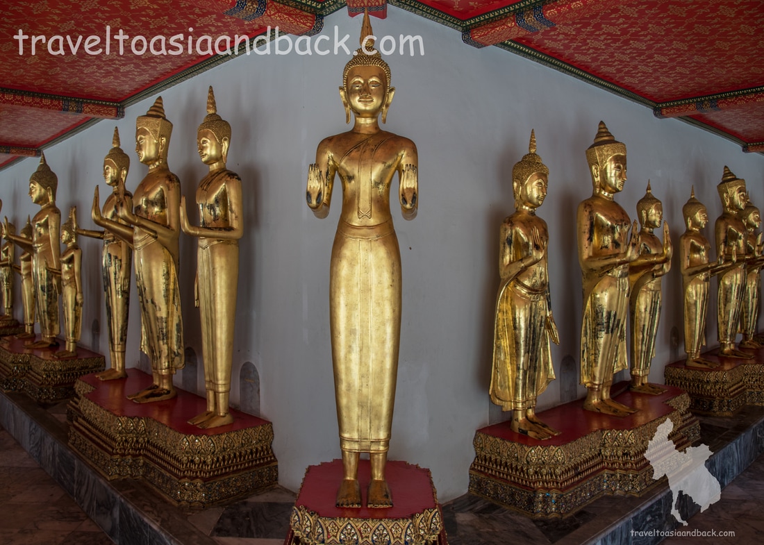 traveltoasiandback.com - Buddha images, Wat Pho, Bangkok, Thailand